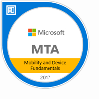 Mobility and device Fundamentals 2017 badge icon