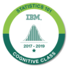 Cognitive Class - Statistics 101 Badge Icon